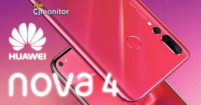 Huawei Nova 4 представлен официально: дисплей 6,4” с дыркой и камера 48 Мп