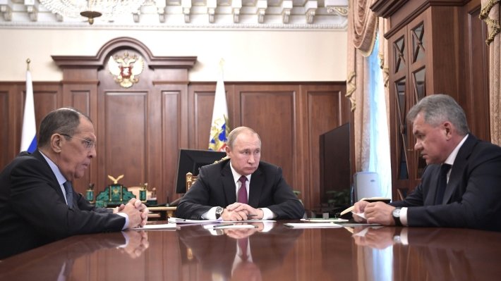 Лавров и Шойгу на встрече у Путина