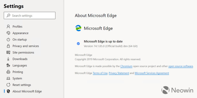Microsoft Edge на движке Chromium рис 2