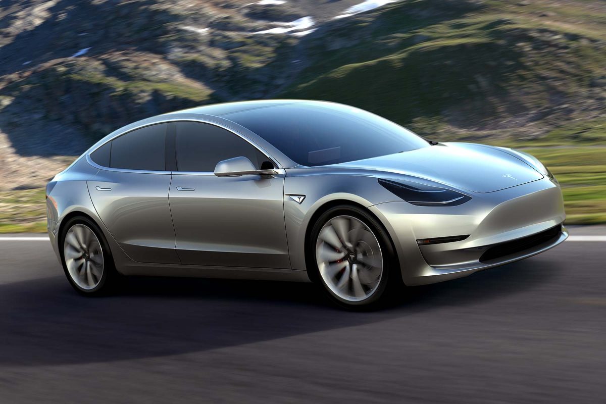 Tesla Model 3. <span> / © </span>motoringresearch.com