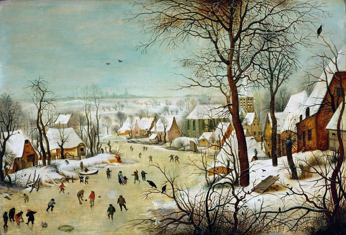 Зимний пейзаж с конькобежцами, Питер Брейгель Старший, 1565 /© wikimedia.org