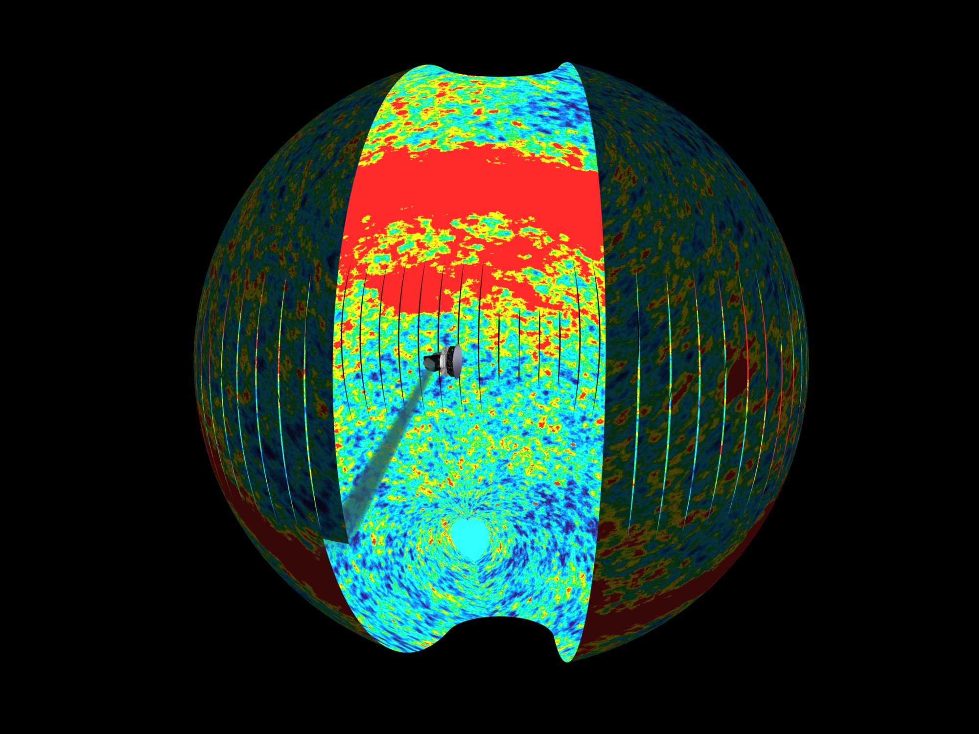 Сканирование небесной сферы телескопом «Планк» /© esa.int
