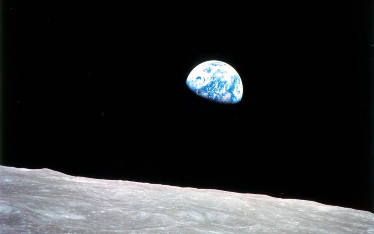 Фотография Земли, сделанная экипажем «Аполлон-8» с поверхности Луны / ©NASA