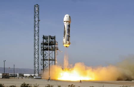 Blue Origin в 11-й раз успешно запустила и приземлила корабль New Shepard