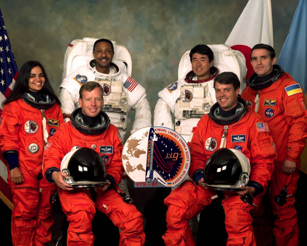 Экипаж STS-87 / ©NASA<br />  
