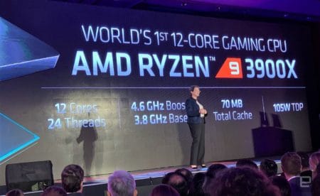 AMD Ryzen 3000 — первые в мире семинанометровые CPU для настольных систем. Флагман линейки Ryzen 9 3900X (12 ядер и 24 потока) оценили в $499