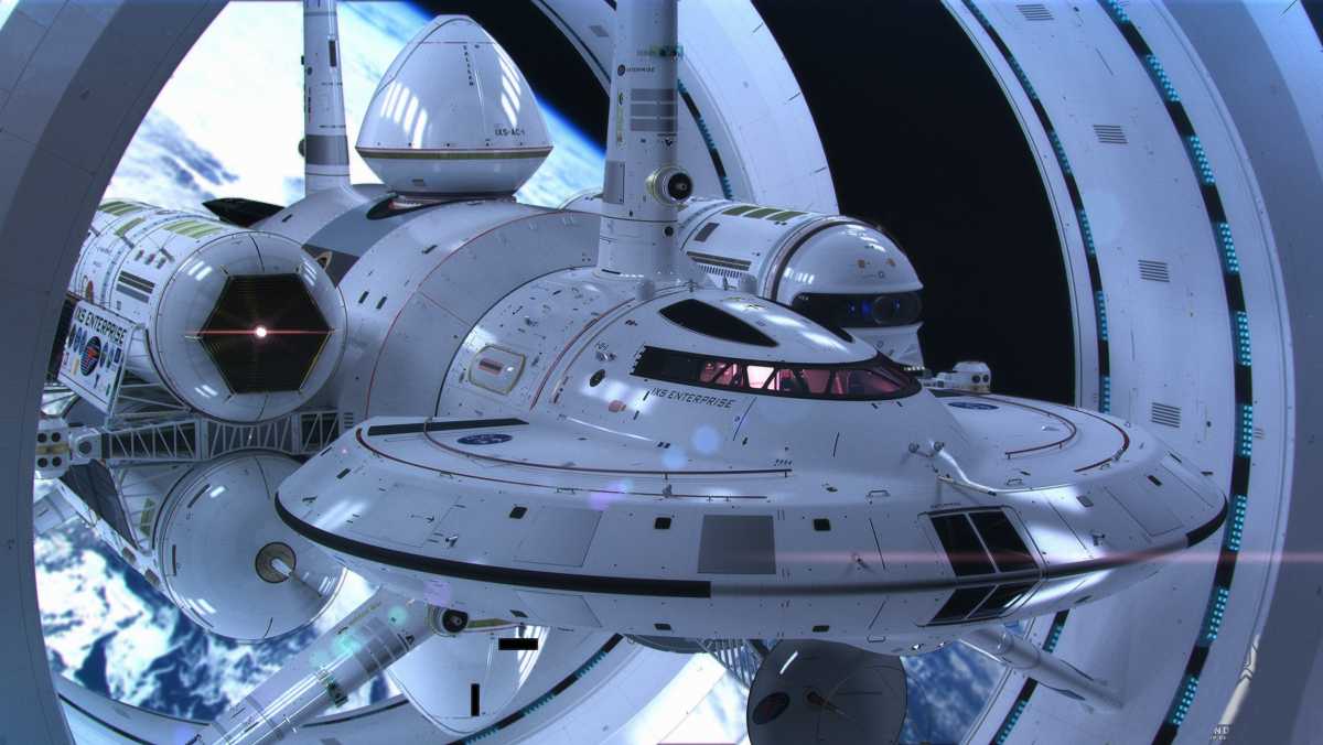 Физик из NASA Гарольд Уайт (Harold White) занят будущим: он работает над футуристическим проектом космического корабля с варп-двигателем, способным сминать пространство-время. А пока будущее не наступило, Уайт и художник-моделлер Майк Окуда (Mike Okuda) создали модели того, как будут выглядеть эти фантастические крейсеры.