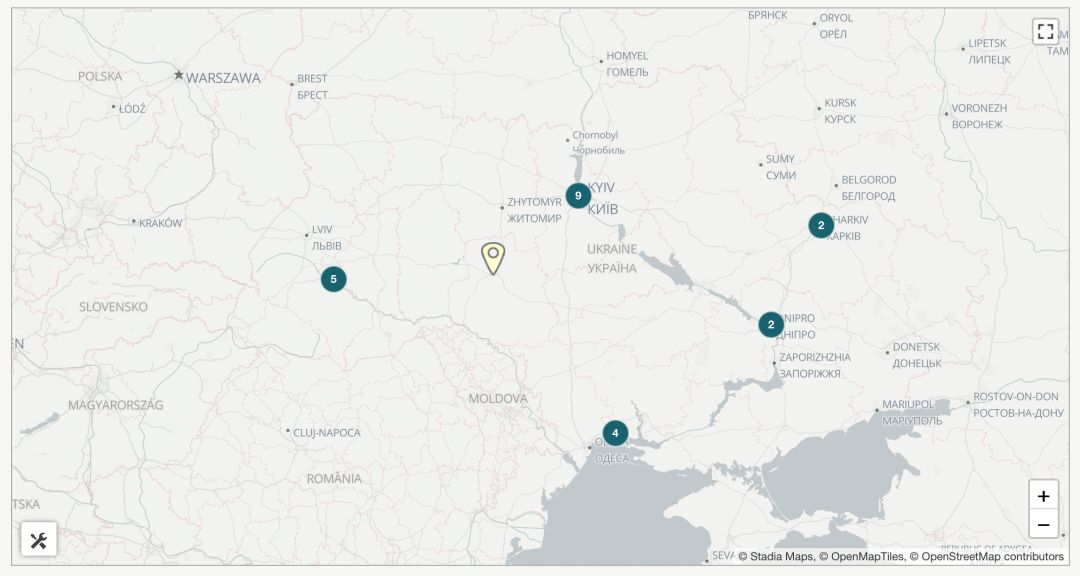 Криптоматы в Украине карта