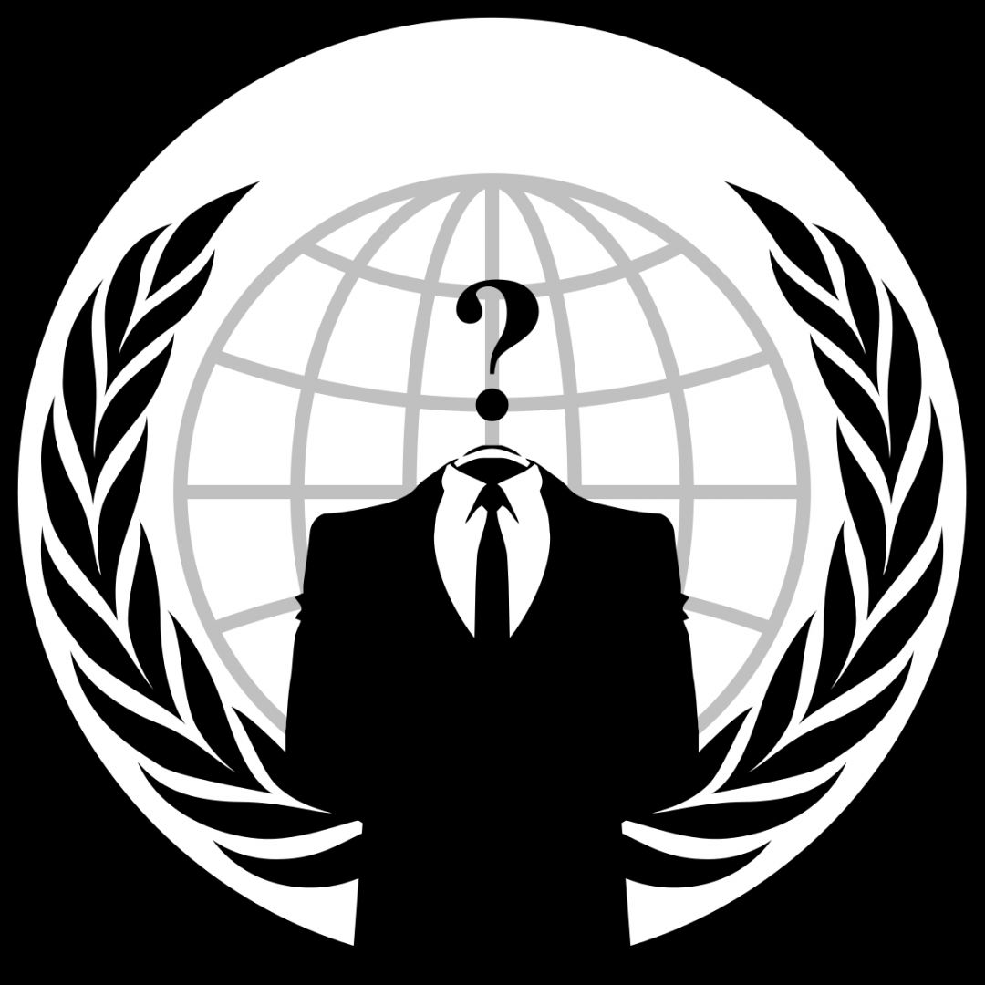 Эмблема Anonymous хакеры